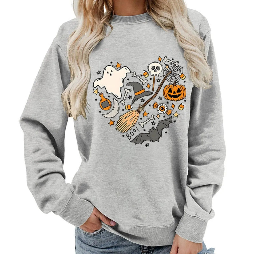 Women's Halloween Graphic Crewneck Sweatshirt