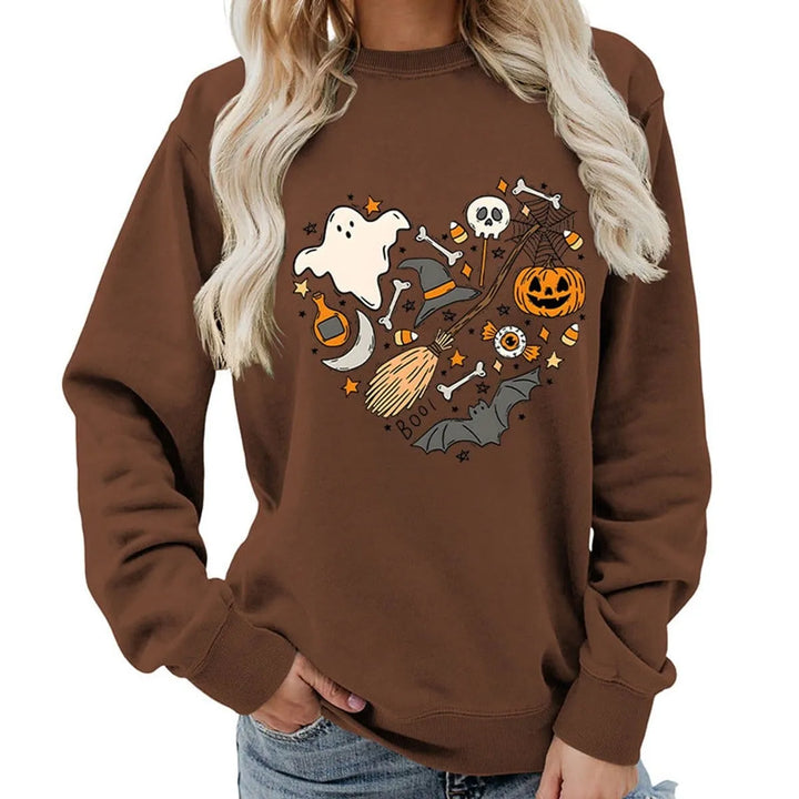 Women's Halloween Graphic Crewneck Sweatshirt