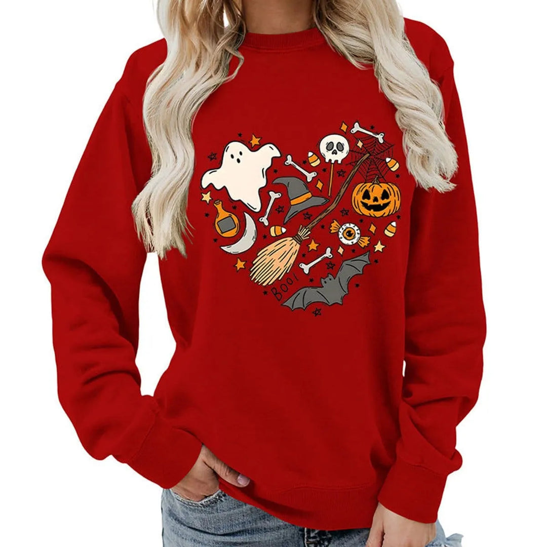 Women's Halloween Graphic Crewneck Sweatshirt