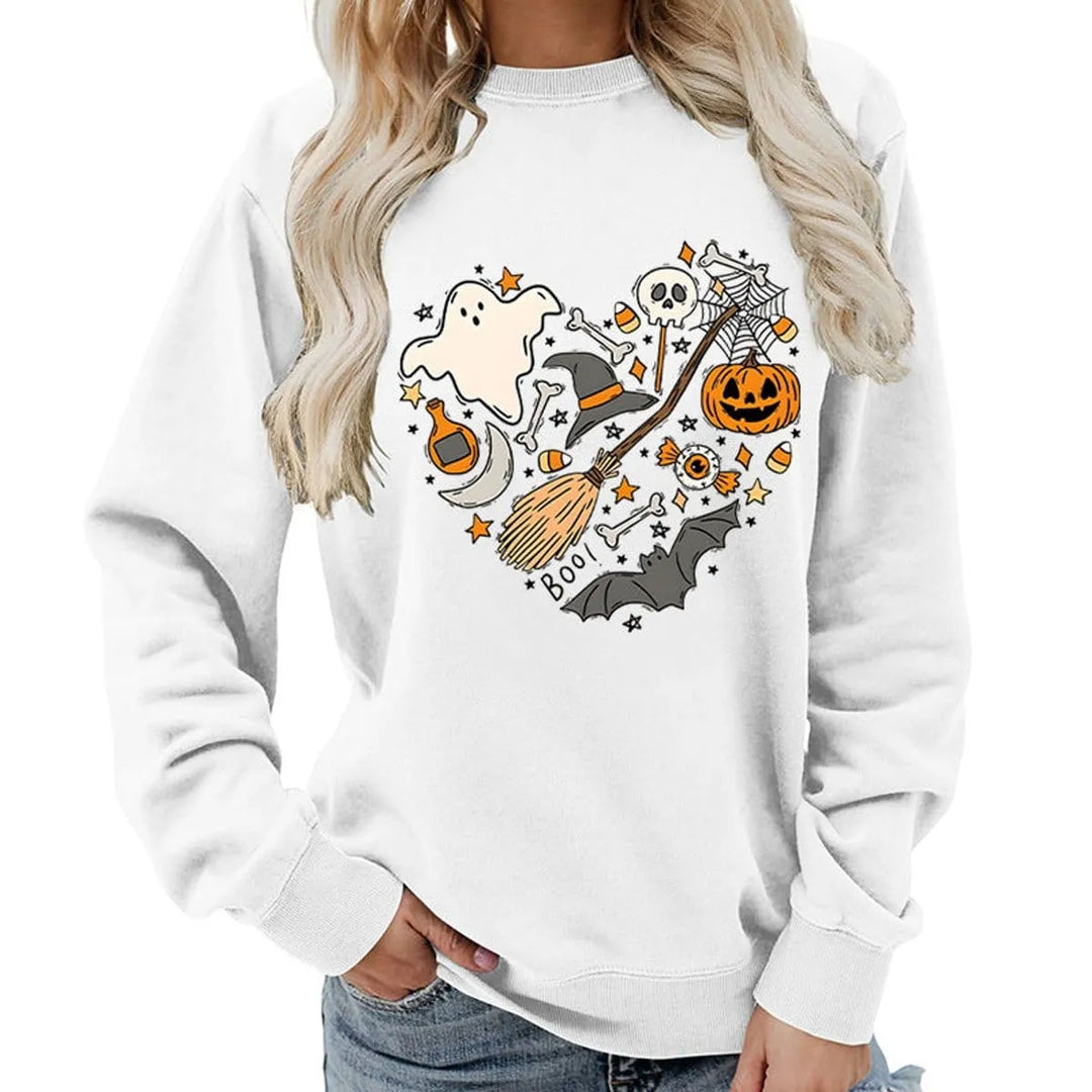 Women's Halloween Graphic Crewneck Sweatshirt