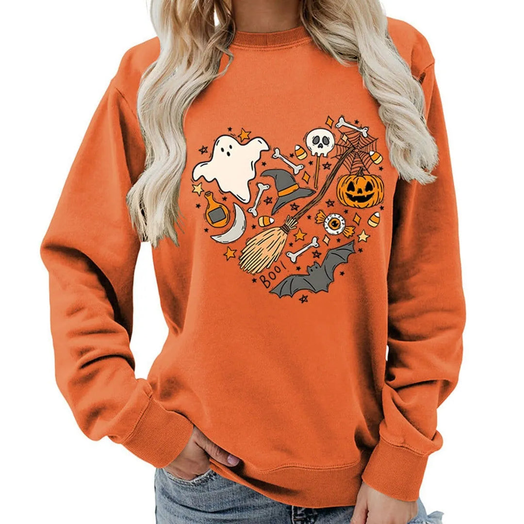 Women's Halloween Graphic Crewneck Sweatshirt