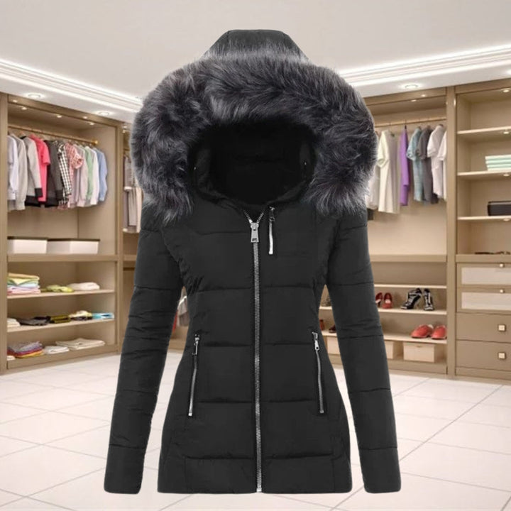 Women's Warm Faux Fur Trimmed Winter Jacket
