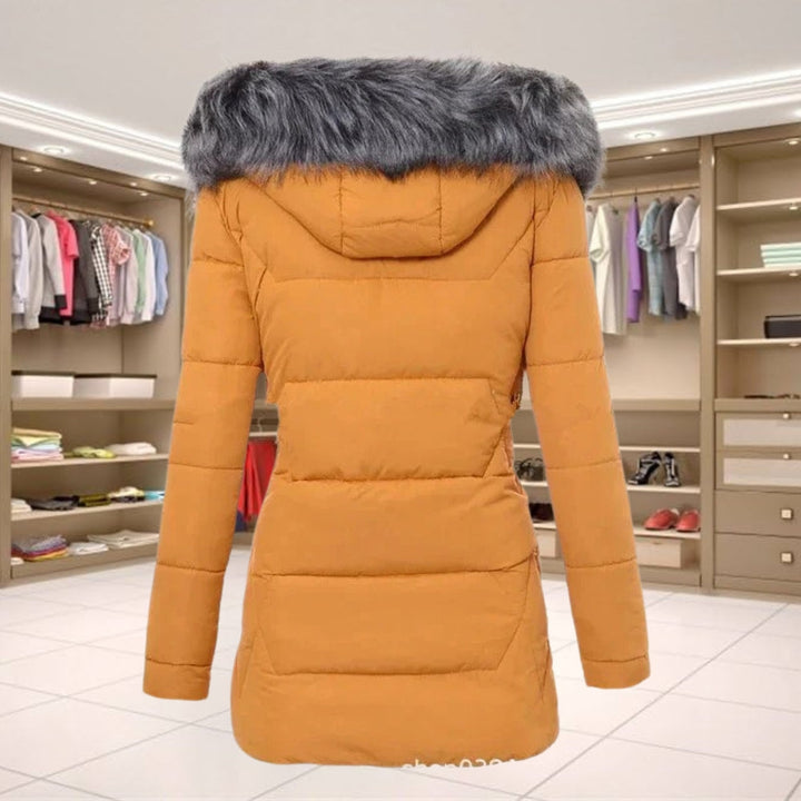 Women's Warm Faux Fur Trimmed Winter Jacket