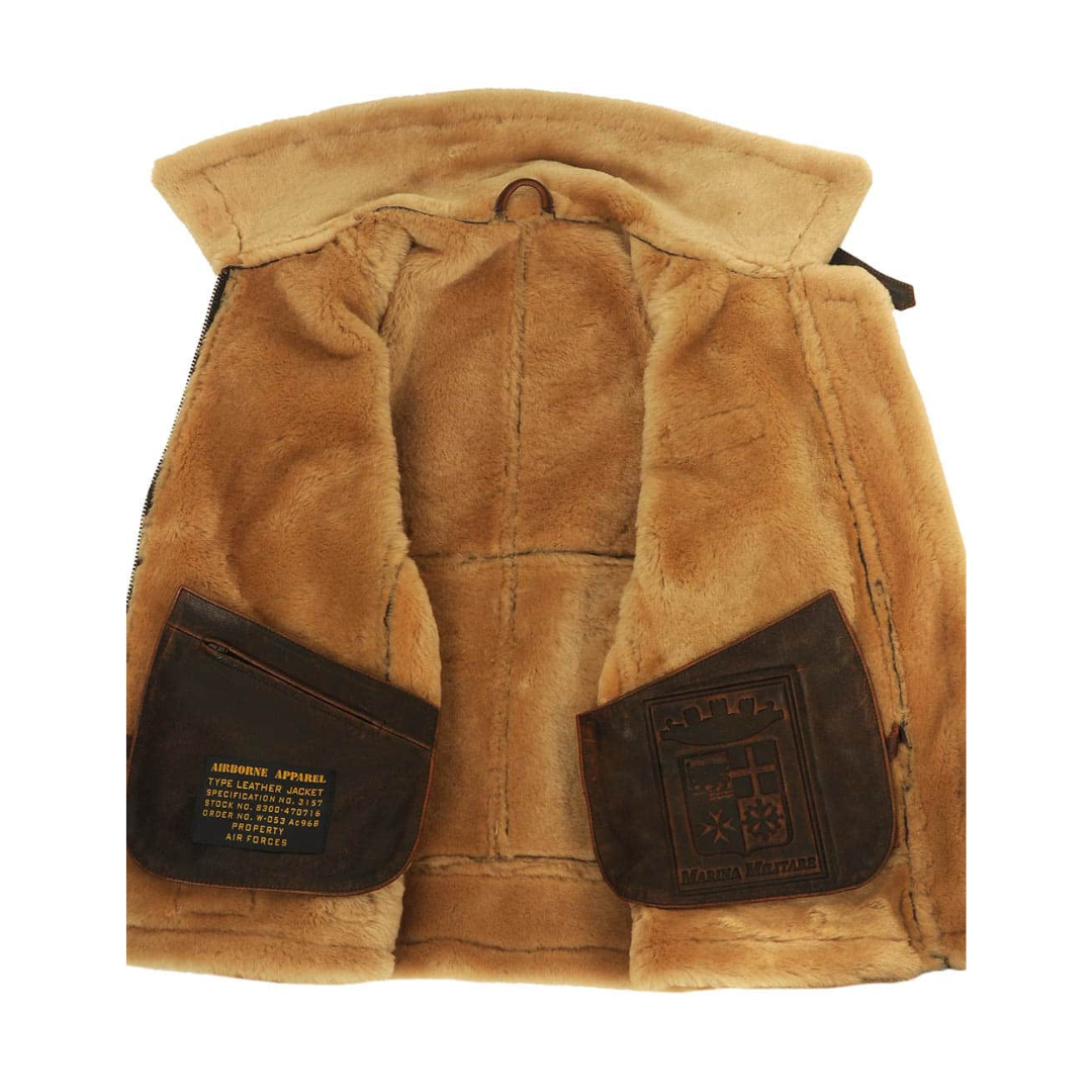 Men's Durable Winter Aviator Jacket for Warmth and Style
