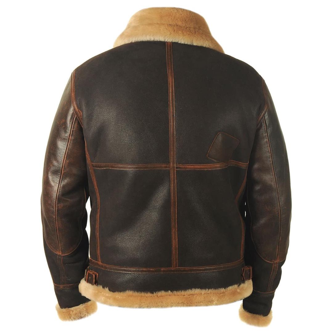 Men's Durable Winter Aviator Jacket for Warmth and Style