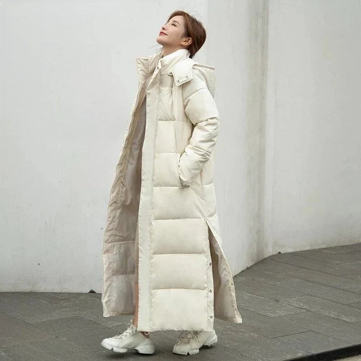 Women's Maxi Hooded Winter Puffer Coat