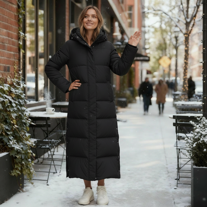 Women's Maxi Hooded Winter Puffer Coat