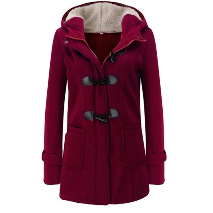 Women's Stylish Hooded Parka Jacket with Removable Hood