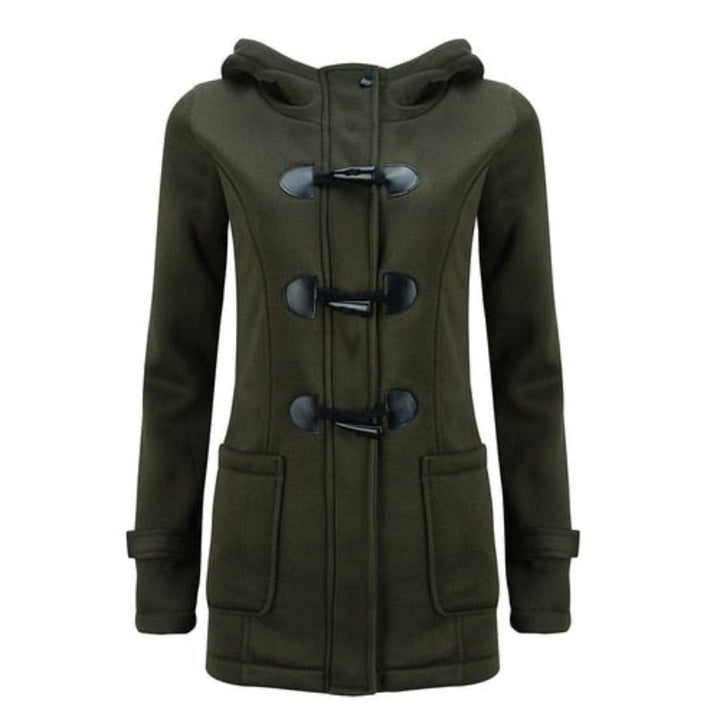 Women's Stylish Hooded Parka Jacket with Removable Hood