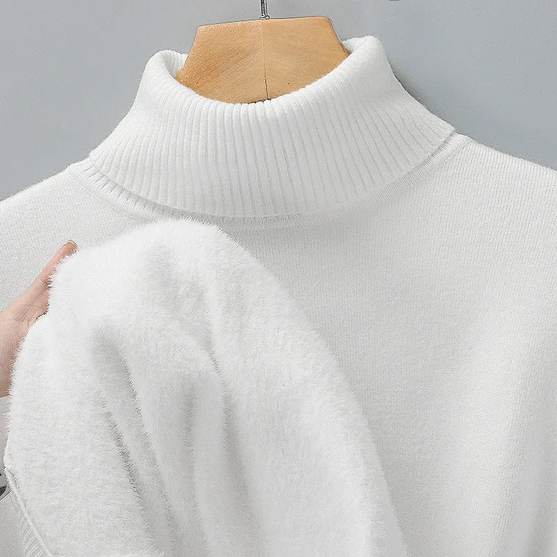 Men's Ribbed Turtleneck Sweater