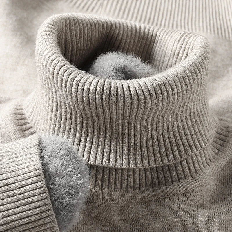 Men's Ribbed Turtleneck Sweater