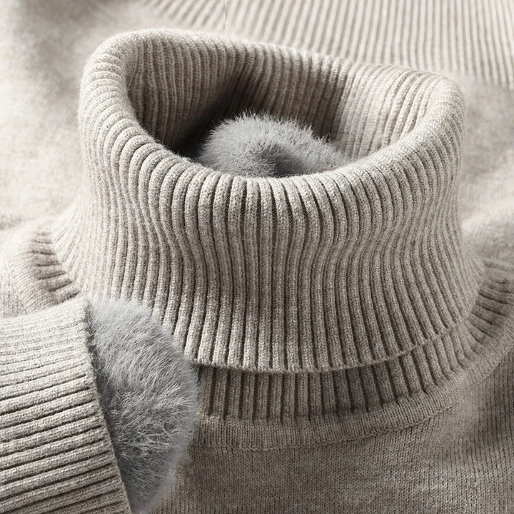 Men's Ribbed Turtleneck Sweater