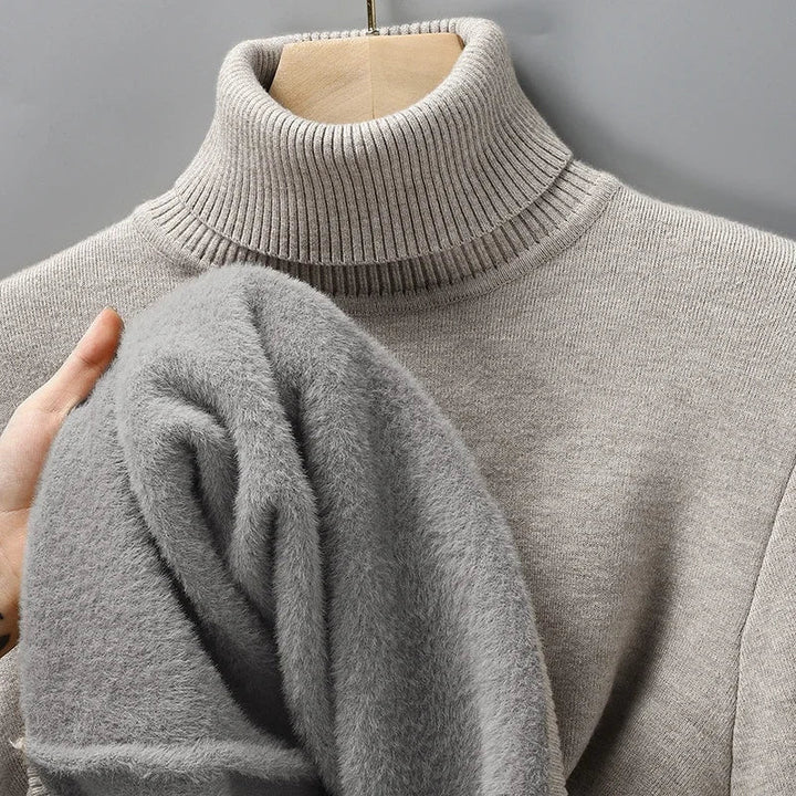 Men's Ribbed Turtleneck Sweater