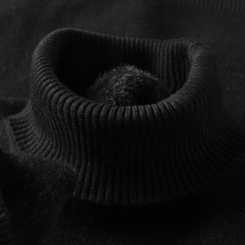 Men's Ribbed Turtleneck Sweater