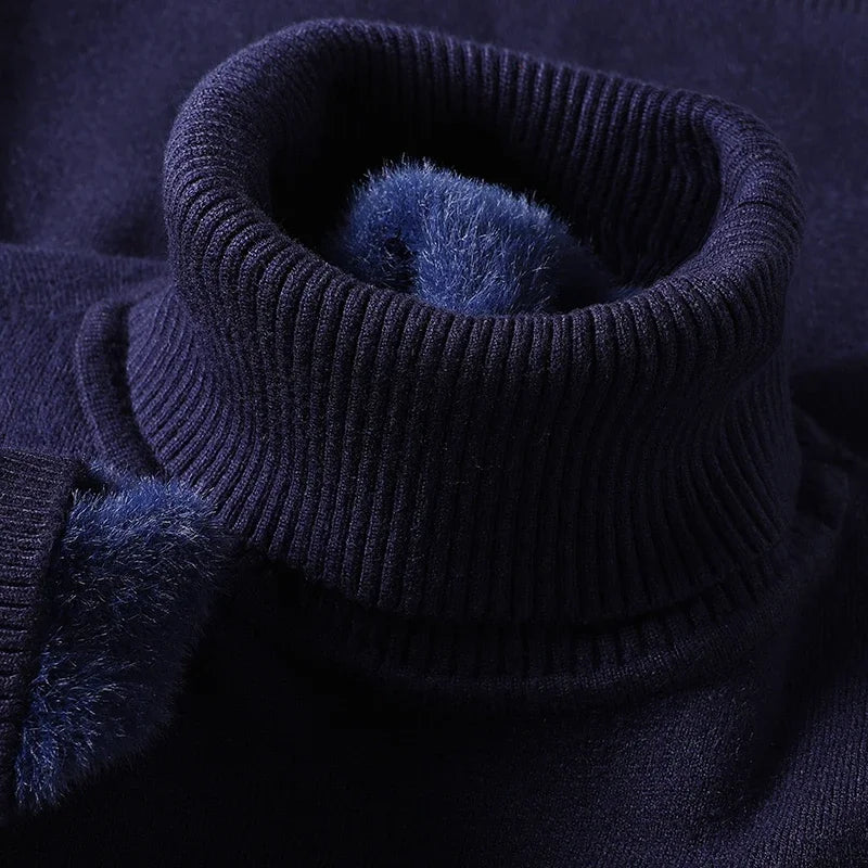 Men's Ribbed Turtleneck Sweater