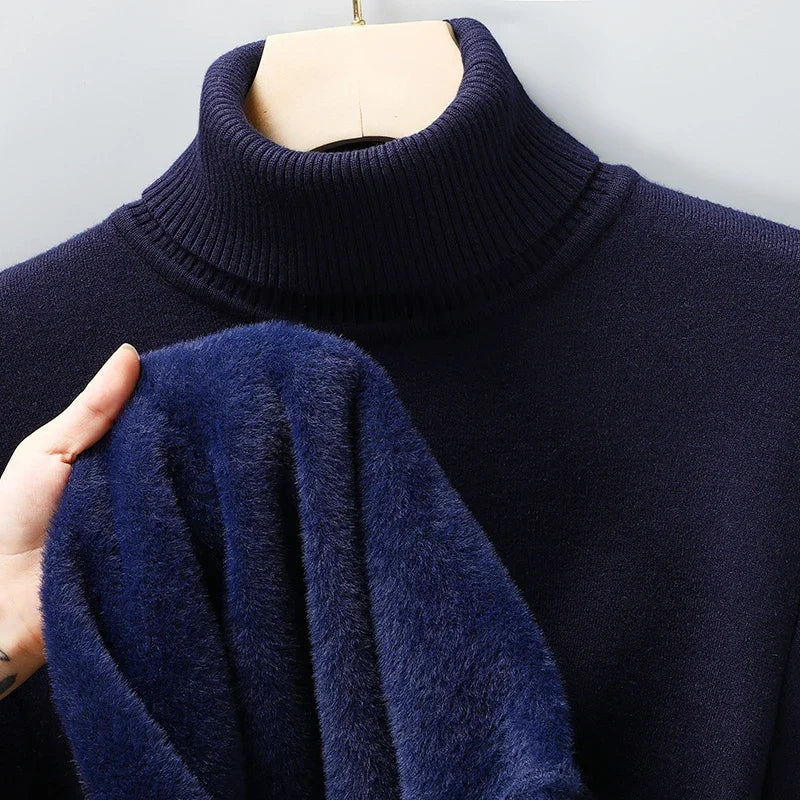 Men's Ribbed Turtleneck Sweater