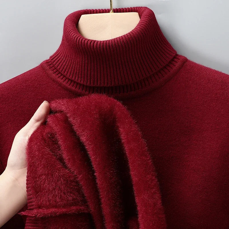 Men's Ribbed Turtleneck Sweater