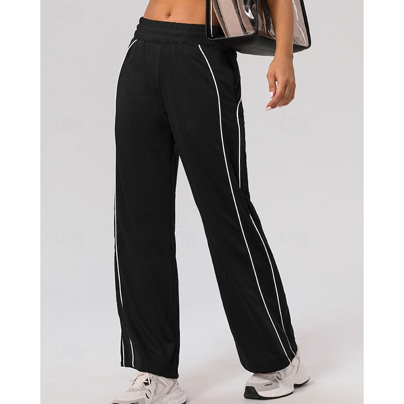 Women's Straight Leg Side Stripe Sweatpants