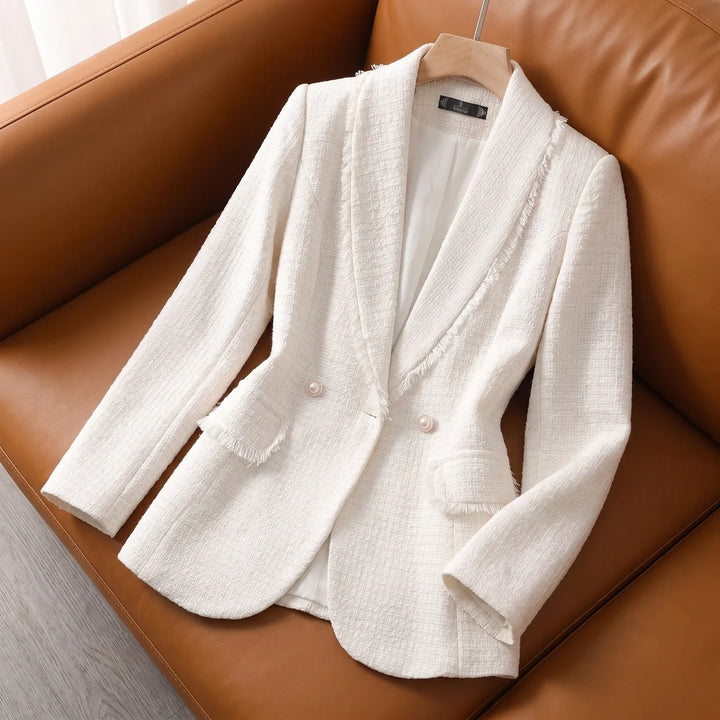 Women's Fringed Tweed Blazer