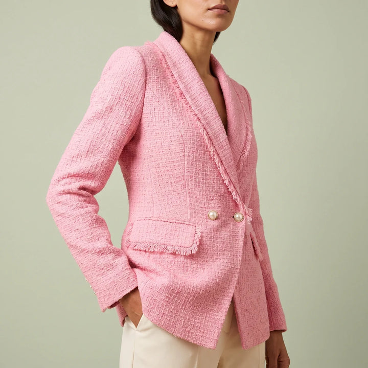 Women's Fringed Tweed Blazer