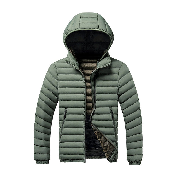 Men's Hooded Quilted Puffer Jacket