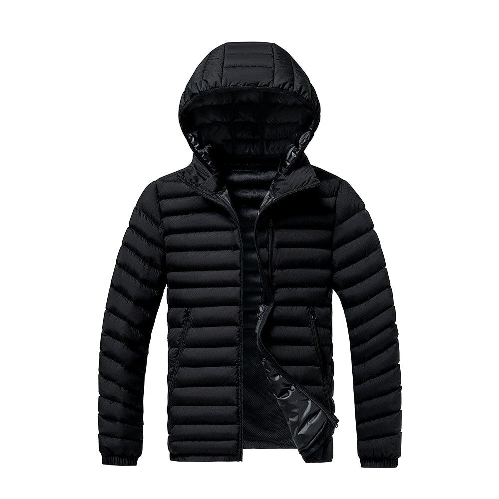 Men's Hooded Quilted Puffer Jacket