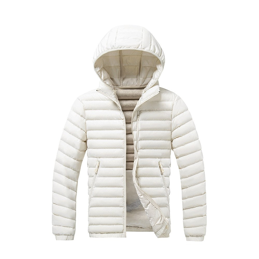 Men's Hooded Quilted Puffer Jacket
