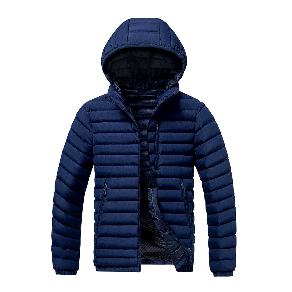 Men's Hooded Quilted Puffer Jacket