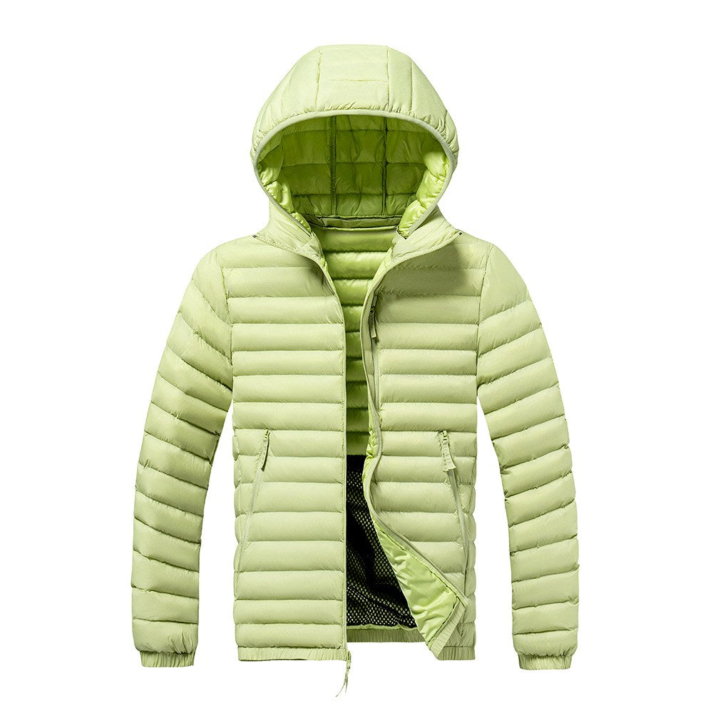 Men's Hooded Quilted Puffer Jacket
