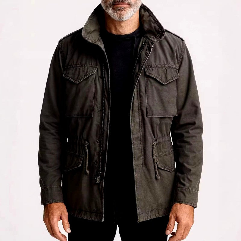 Men's Vintage Military Utility Field Jacket
