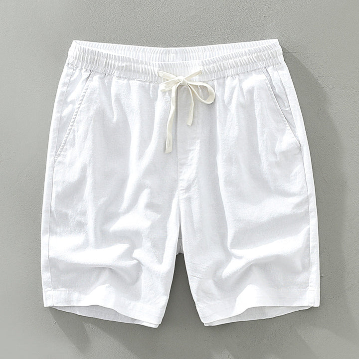 Men's Casual Linen Shorts for Summer Beachwear