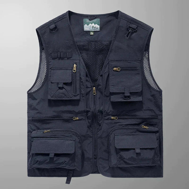 Men's Rugged and Functional Outdoor Cargo Vest