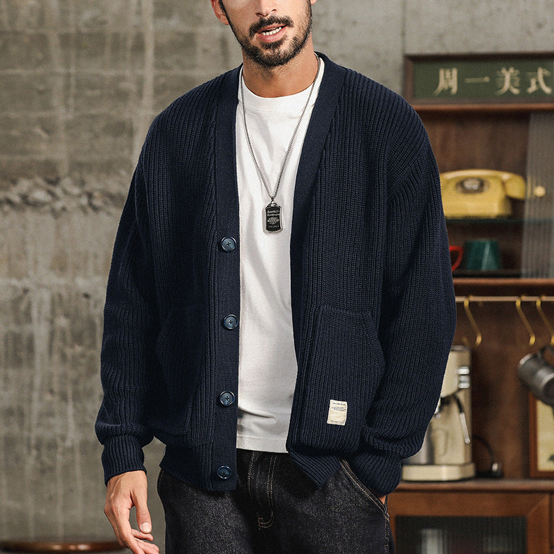 Men's Knitted Cardigan Sweater for Stylish Comfort