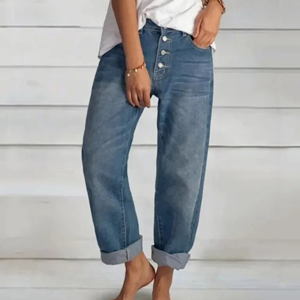 Elvira | Women's Fashionable High-Waist Jeans