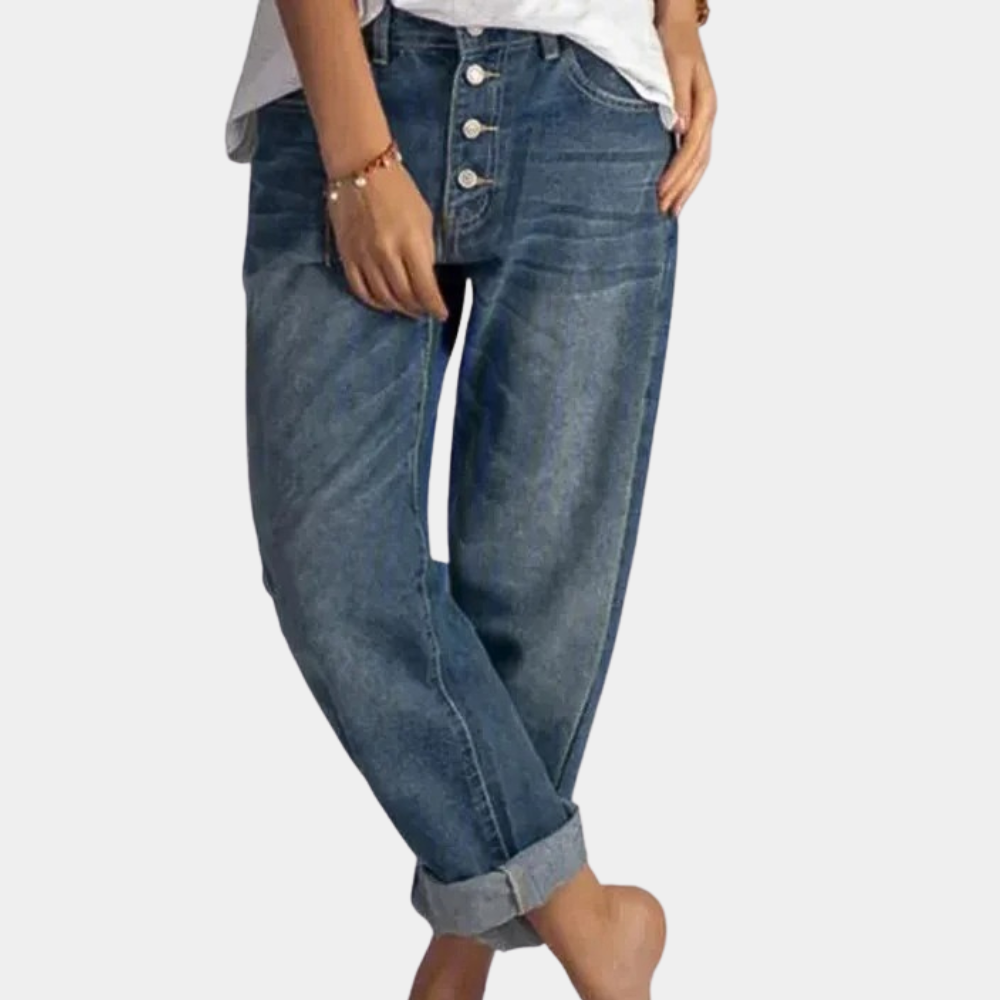 Elvira | Women's Fashionable High-Waist Jeans