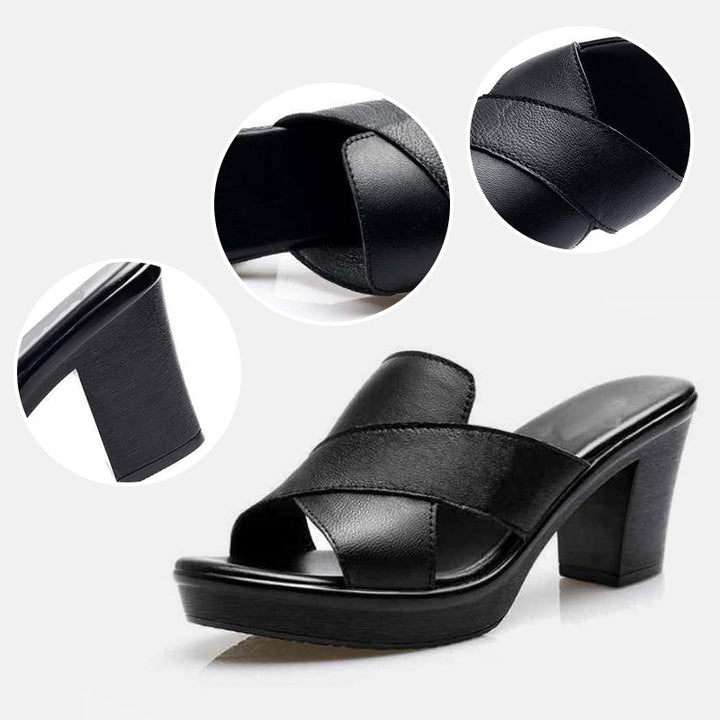 Valeria | Women's Fashionable Platform Sandals with Block Heel