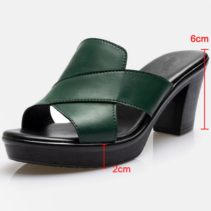Valeria | Women's Fashionable Platform Sandals with Block Heel