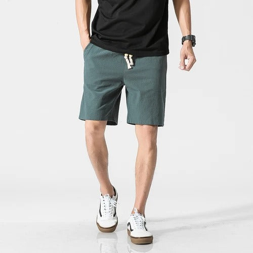 Men's Casual Summer Shorts with Tunnel Train Design