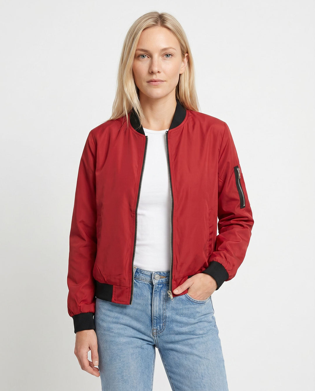 Women's Lightweight Casual Bomber Jacket for Everyday Wear