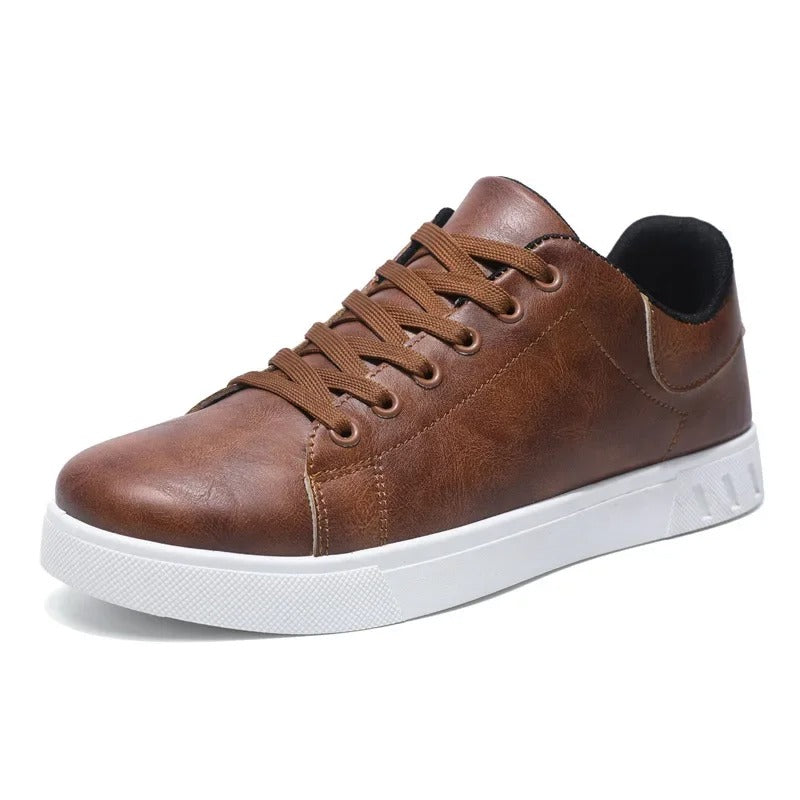 Men's Classic Leather Look Sneakers