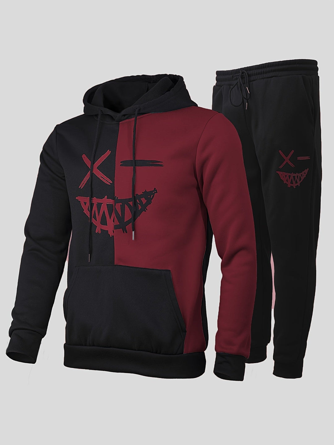 Men's Hooded Sweatshirt and Jogging Pants Set