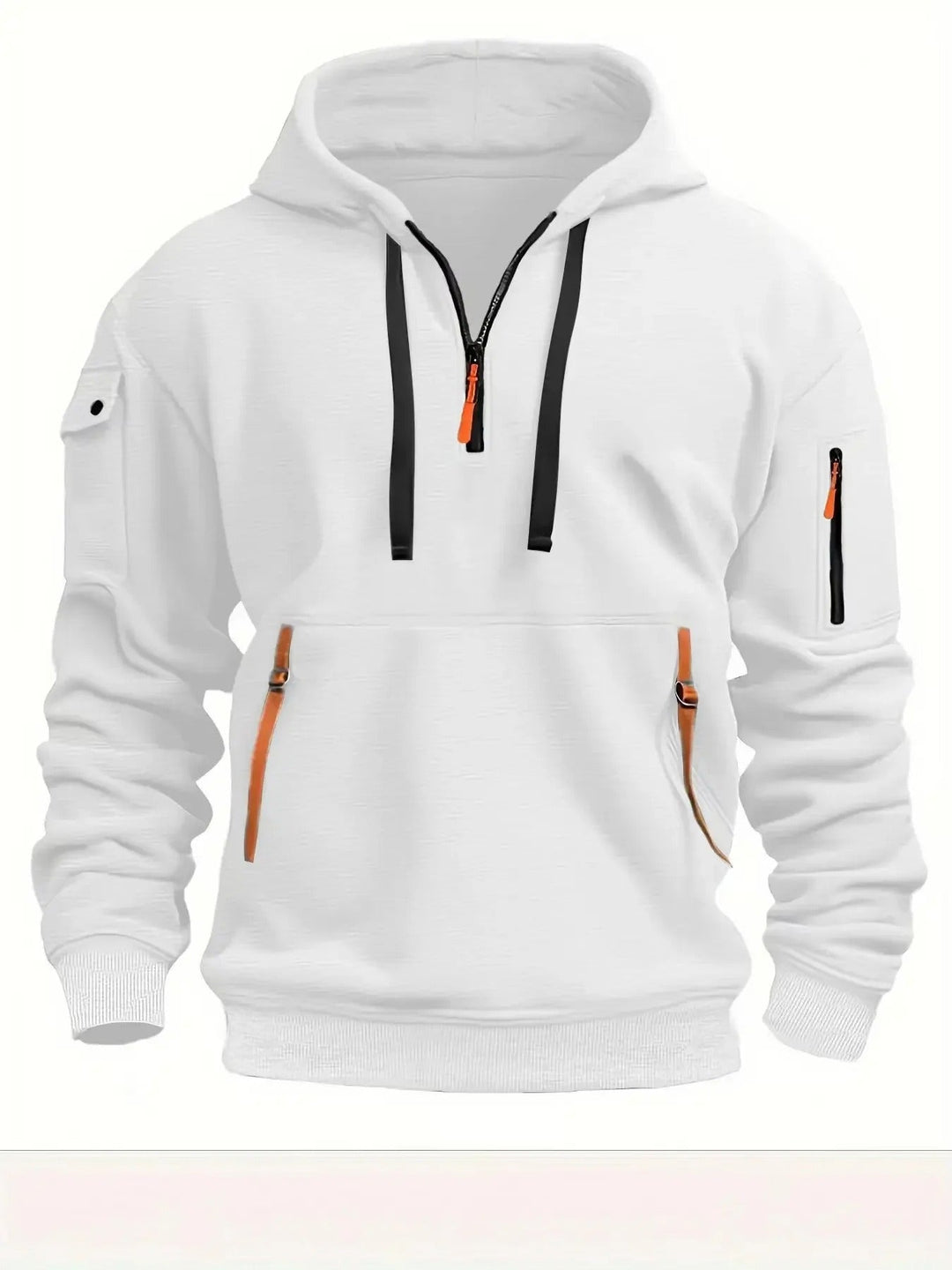 Men's Sporty Zip Hoodie with Pockets
