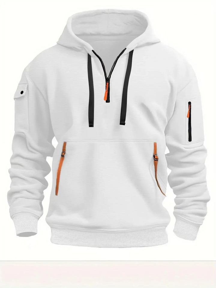 Men's Sporty Zip Hoodie with Pockets