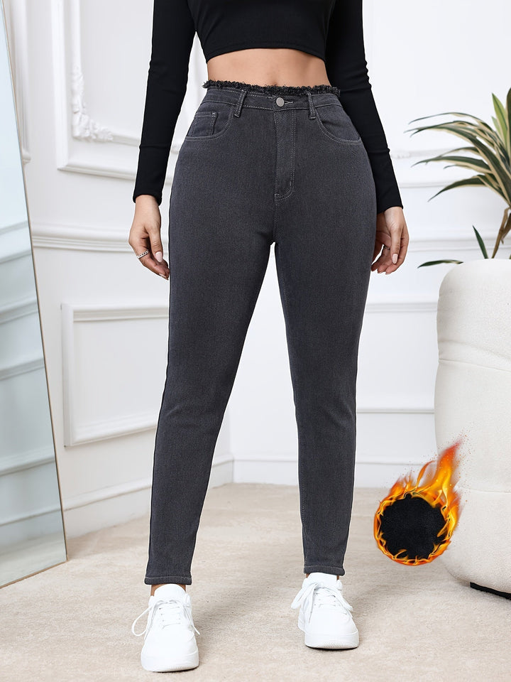 Eliana | Women's Fleece Lined Skinny Jeans