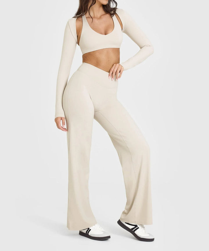 Women's High-Rise Wide-Leg Pants