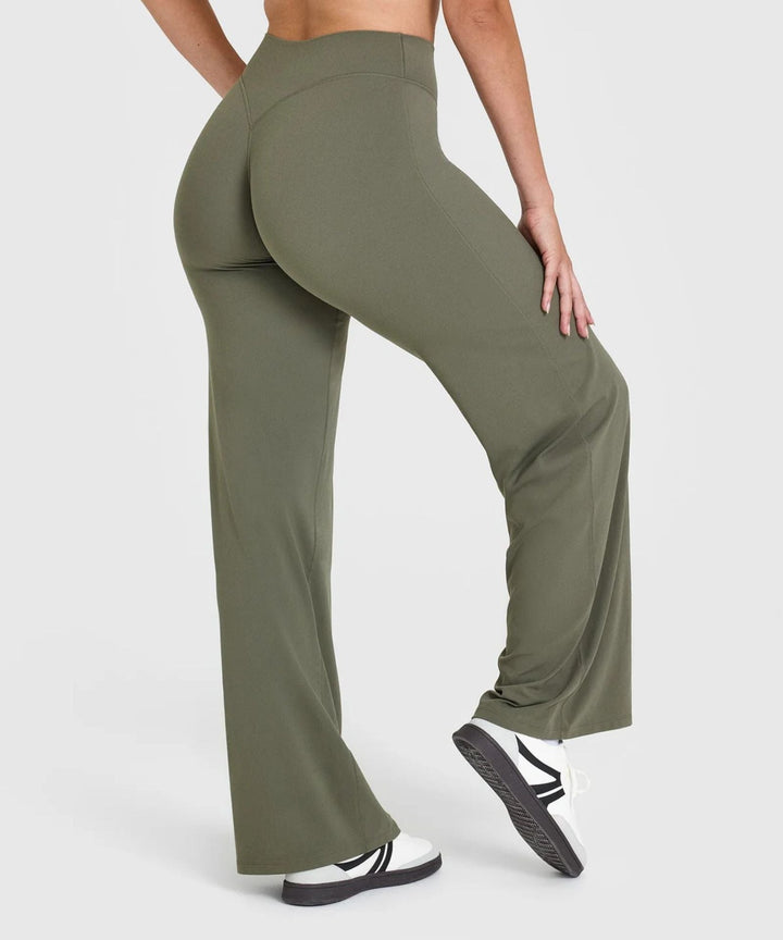 Women's High-Rise Wide-Leg Pants