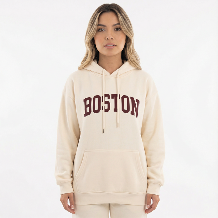 Women's Oversized Graphic Sweatshirt with Long Sleeves