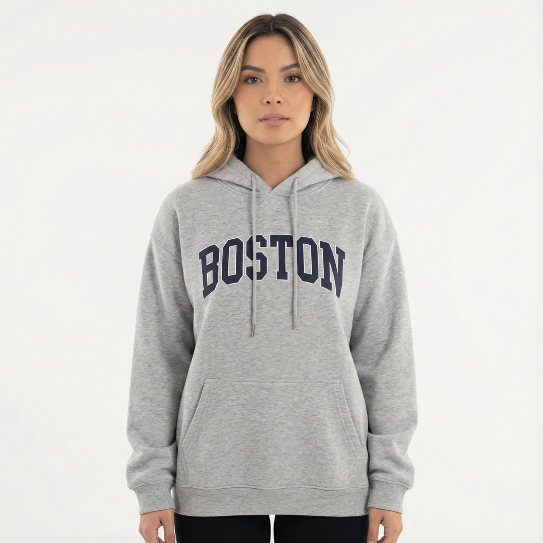 Women's Oversized Graphic Sweatshirt with Long Sleeves