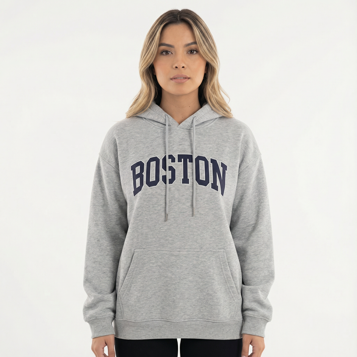 Women's Oversized Graphic Sweatshirt with Long Sleeves