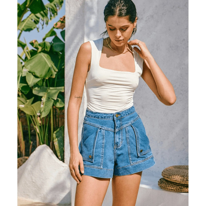 Georgia | Women's High-Waist Cargo Shorts